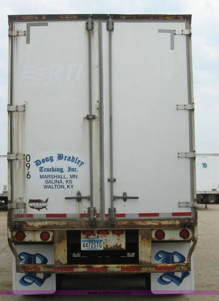 image for item 8093 1999 Wabash 53' dry van trailer