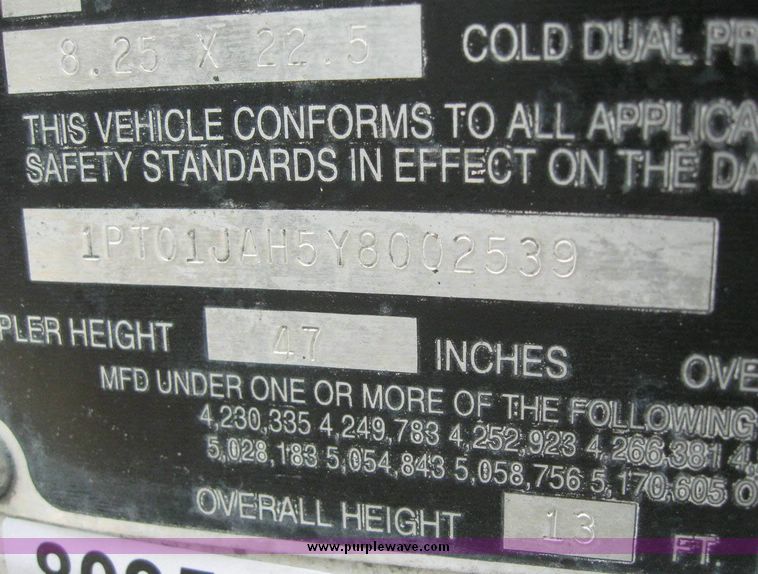 image for item 8095 2000 Trailmobile 53' dry van trailer