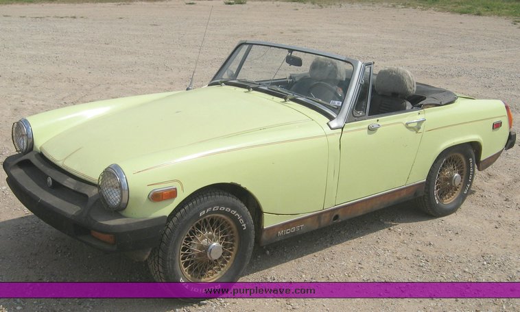 image for item 8638 1977 MG Midget convertible