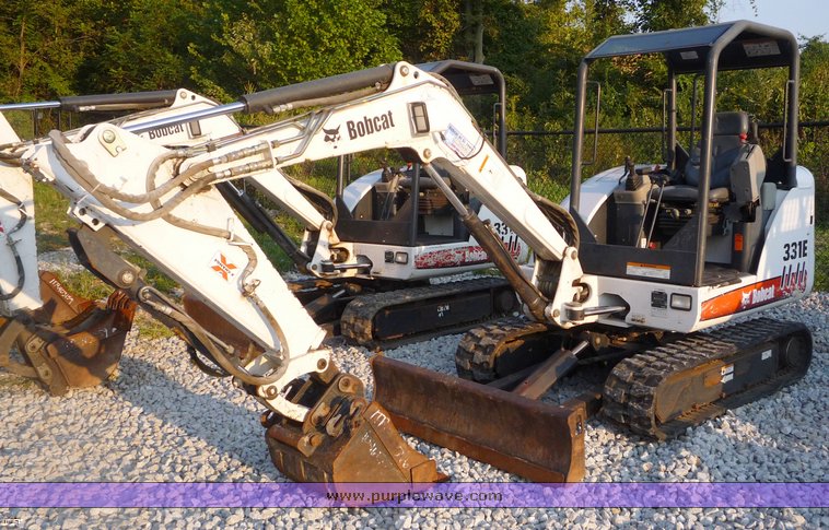 image for item 2059 2005 Bobcat 331E excavator<br />&middot; 1,049 hours on gauge<br />&middot; 40 hp diesel engine<br />&middot; Key-less ignition
