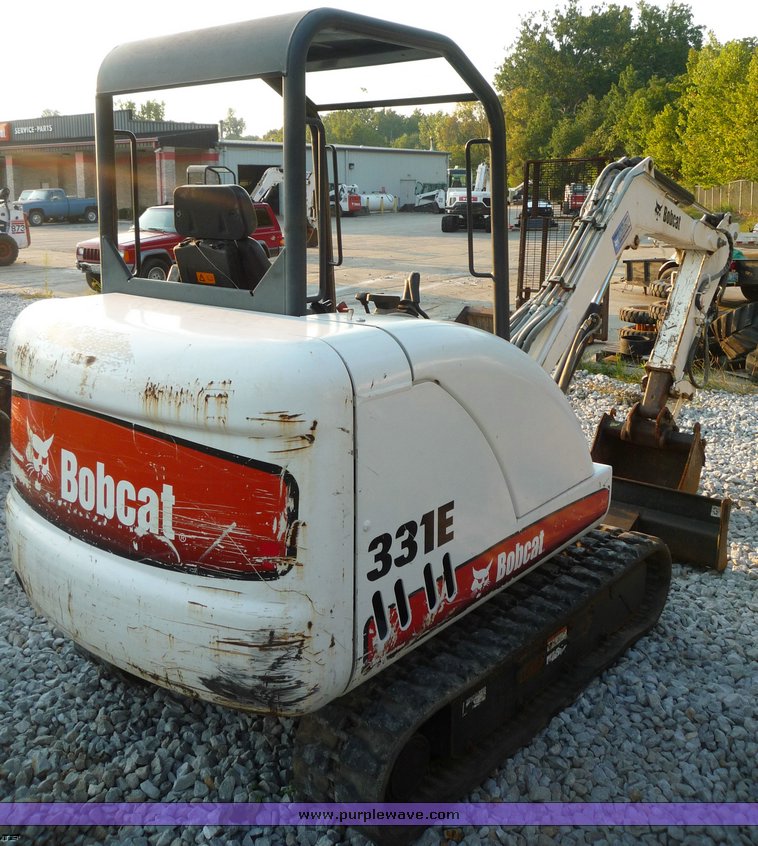 image for item 2059 2005 Bobcat 331E excavator<br />&middot; 1,049 hours on gauge<br />&middot; 40 hp diesel engine<br />&middot; Key-less ignition