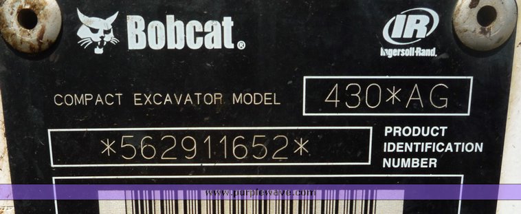 image for item 2270 2005 Bobcat 430AG excavator