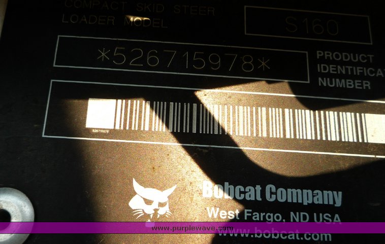 image for item 2292 2005 Bobcat S160 skid steer