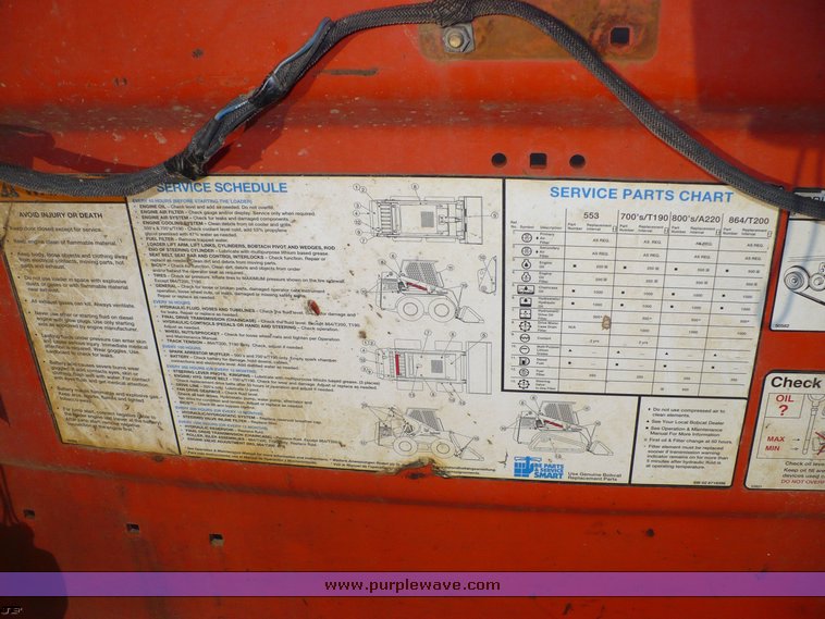 image for item 2295 2002 Bobcat T190 skid steer