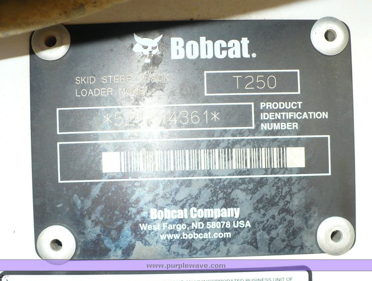 image for item 2299 2005 Bobcat T250 skid steer
