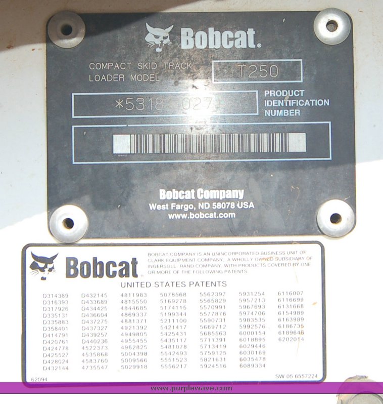 image for item 6003 2006 Bobcat T250 skid steer