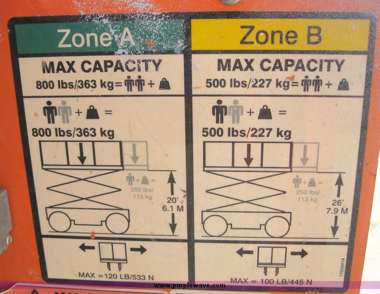 image for item 2196 2004 JLG 2630ES scissor lift