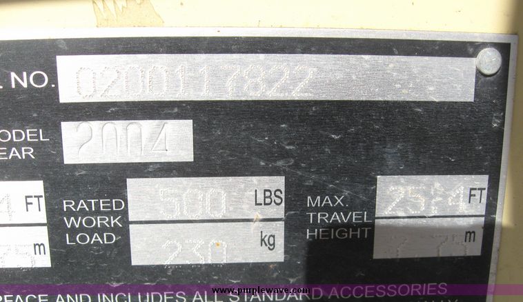 image for item 2196 2004 JLG 2630ES scissor lift