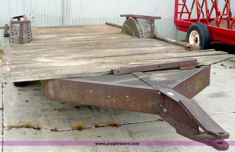 image for item 3594 Shop built single axle trailer