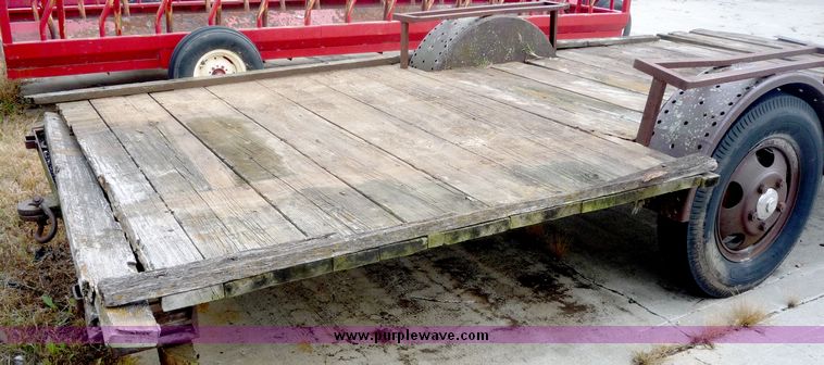 image for item 3594 Shop built single axle trailer