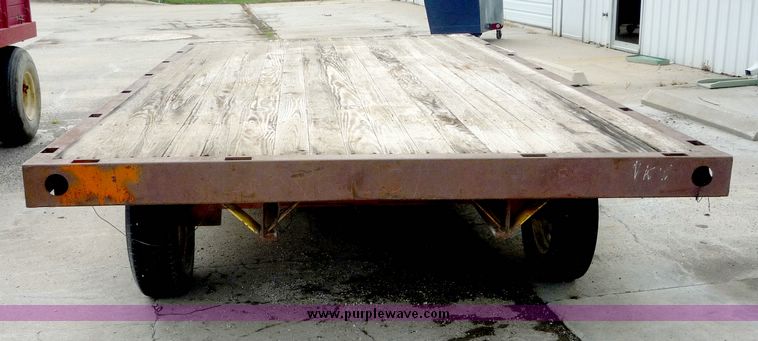 image for item 3597 Flat bed hay trailer