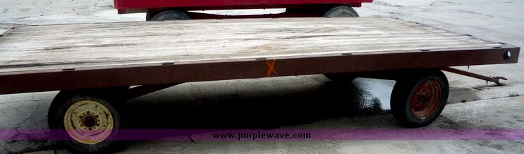 image for item 3597 Flat bed hay trailer
