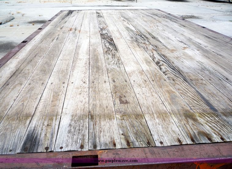 image for item 3597 Flat bed hay trailer