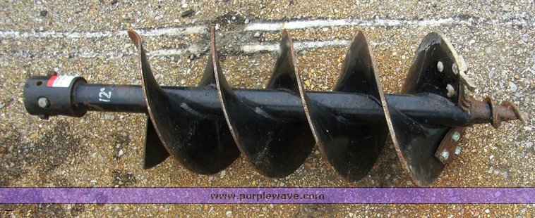 image for item 7169 Danuser hydraulic post hole digger with skid steer mounting kit