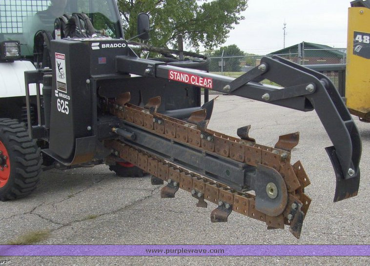 image for item 7170 Bradco 625 6CD 5' skid steer trencher