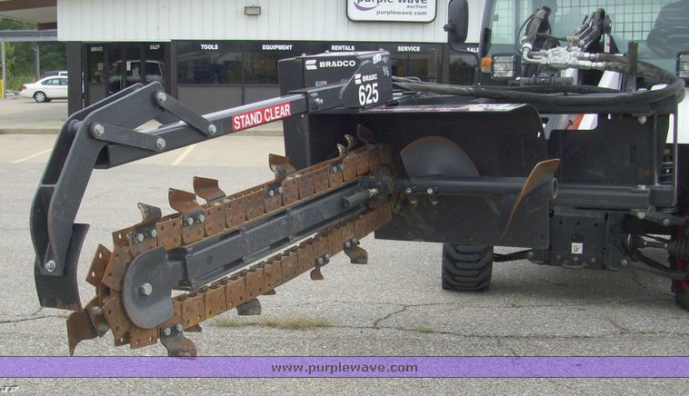 image for item 7170 Bradco 625 6CD 5' skid steer trencher