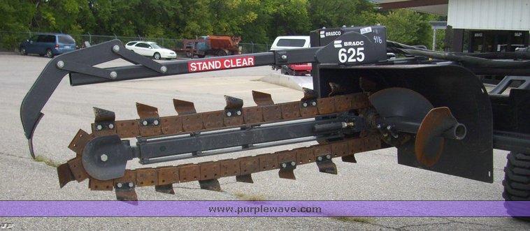 image for item 7170 Bradco 625 6CD 5' skid steer trencher