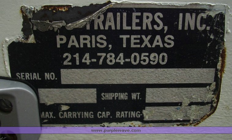 image for item 7174 1991 Sams 22' tandem axle trailer