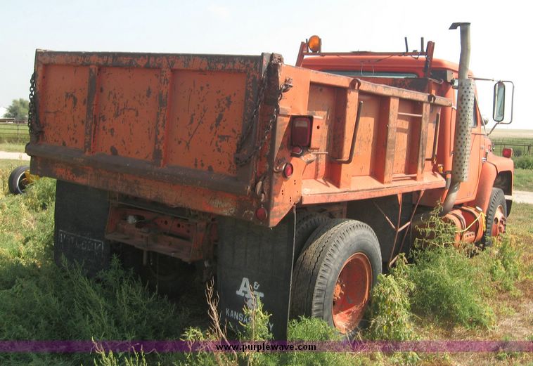 image for item 8637 1982 International 1754 dump truck with 9' dump bed and hoist