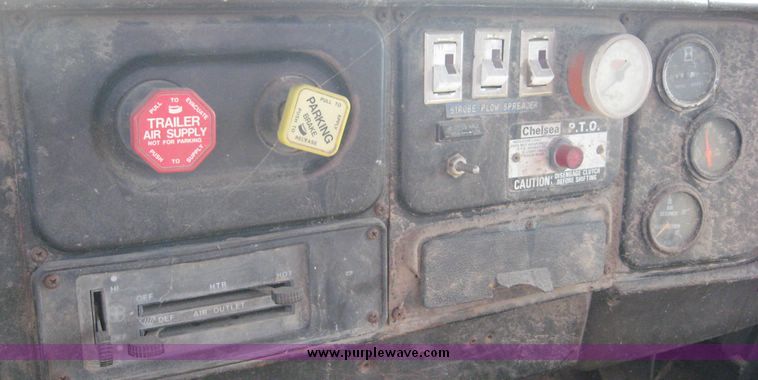 image for item 8637 1982 International 1754 dump truck with 9' dump bed and hoist