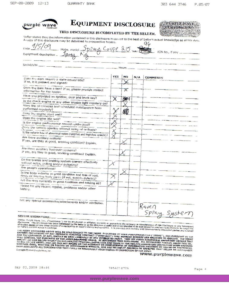 image for item 1400 1996 SpraCoupe 215 spray rig
