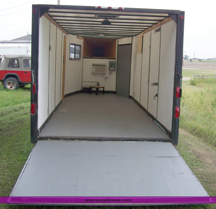 image for item 1200 2004 Farr 24' enclosed cargo trailer