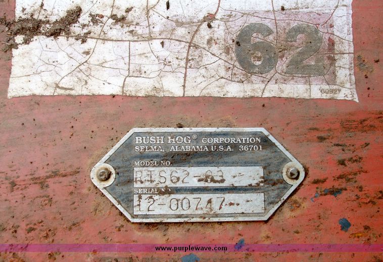 image for item 5588 Bush Hog RT562-93 62" tiller