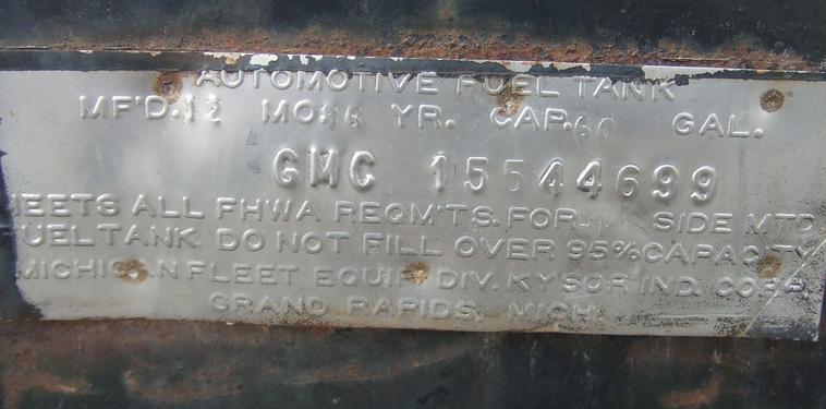 image for item 6009 1991 GMC Topkick C7H042 flat bed truck