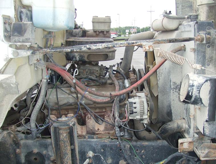 image for item 6009 1991 GMC Topkick C7H042 flat bed truck