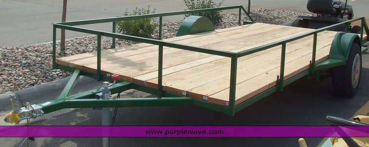 image for item 6229 Single axle heavy duty uutility trailer