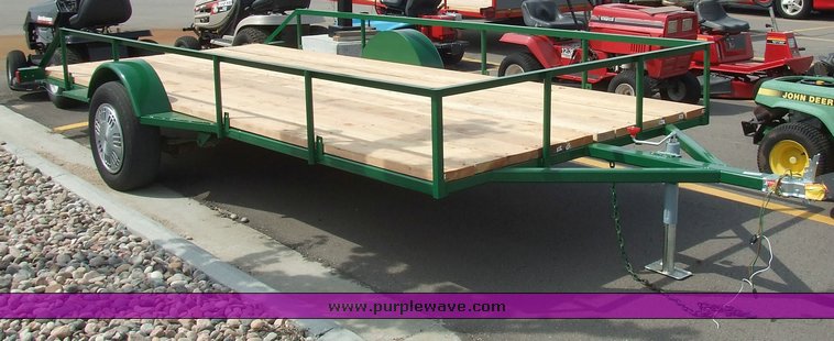 image for item 6229 Single axle heavy duty uutility trailer