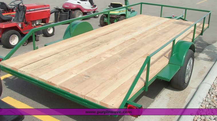 image for item 6229 Single axle heavy duty uutility trailer