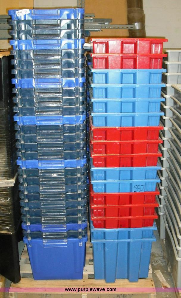 image for item 3642 Approximately 130 assorted plastic totes