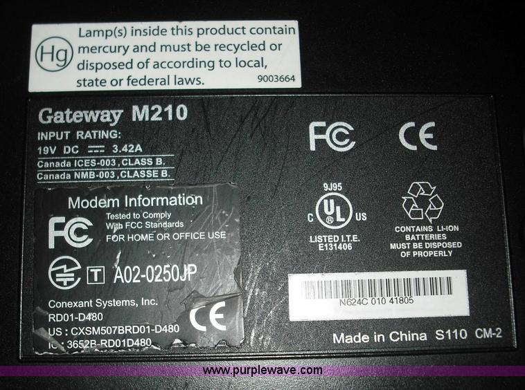 image for item 3648 (2) Gateway M210E laptops