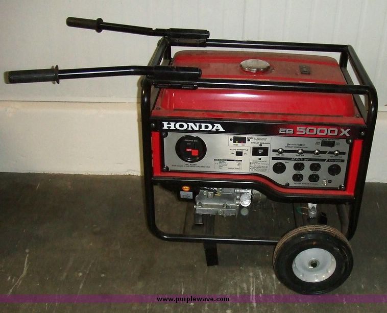 Honda EB5000X portable generator in Manhattan, KS Item 6020 sold
