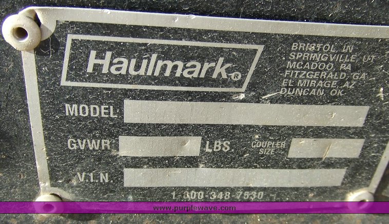 image for item 6068 2006 Haulmark 16' trailer with dump bed and hoist