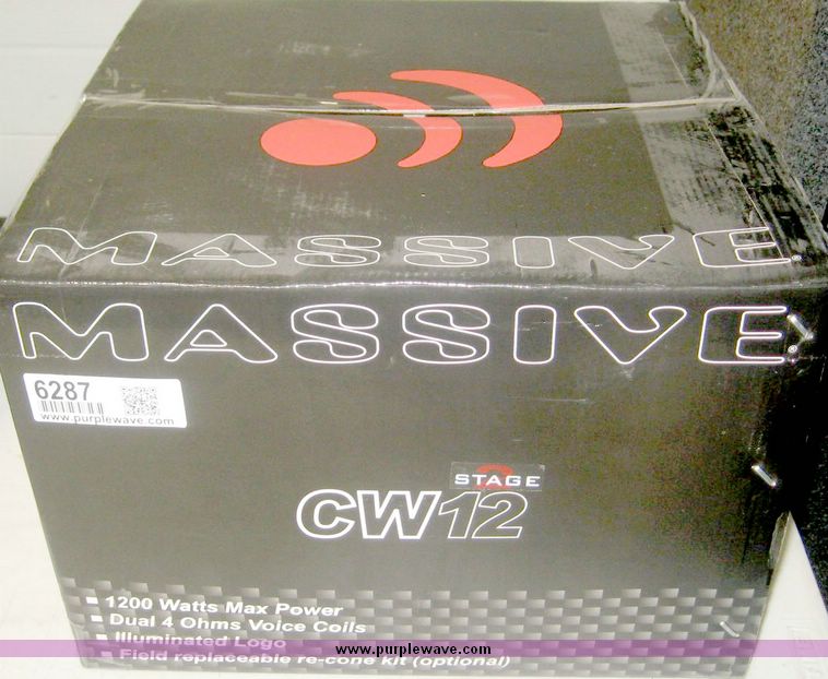image for item 6287 Massive CW12 12" subwoofer
