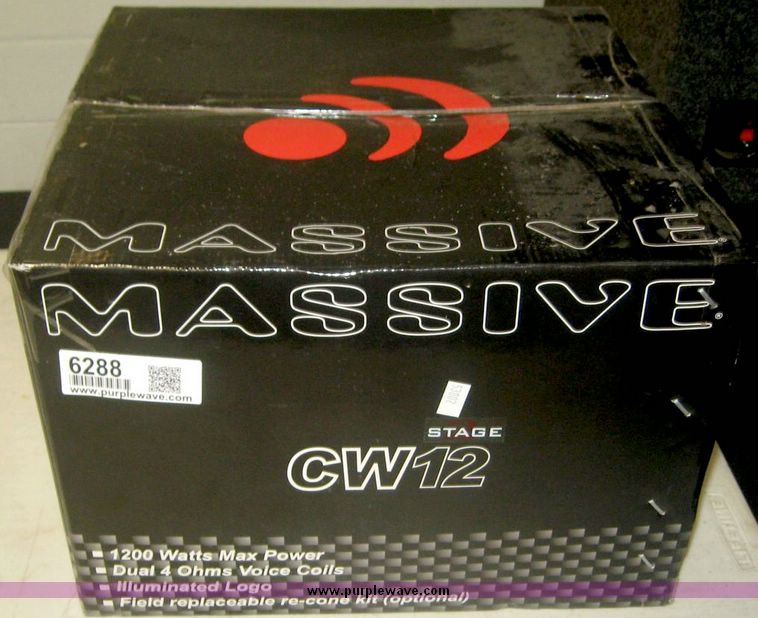 image for item 6288 Massive CW12 12" subwoofer