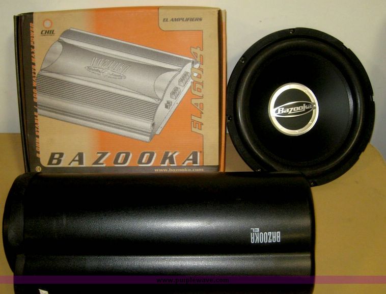 Bazooka amplifier, subwoofer and bass tube in Manhattan, KS Item 6309