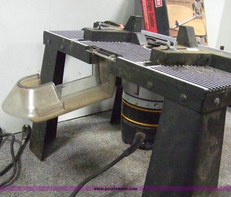 image for item 6446 Craftsman table top router with table