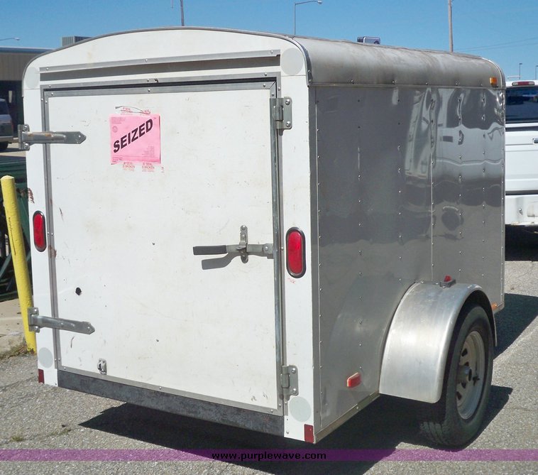 image for item 7431 5' x 8' enclosed trailer