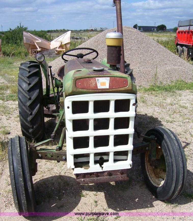 image for item 8794 Oliver 550 tractor with John Deere 6' gyro mower