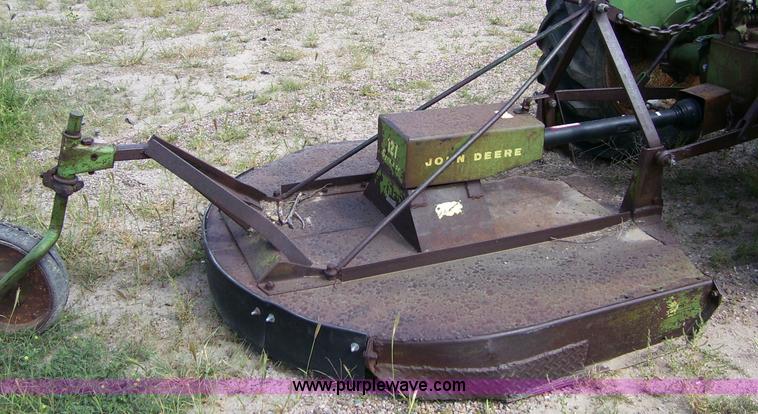 image for item 8794 Oliver 550 tractor with John Deere 6' gyro mower