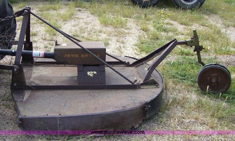 image for item 8794 Oliver 550 tractor with John Deere 6' gyro mower