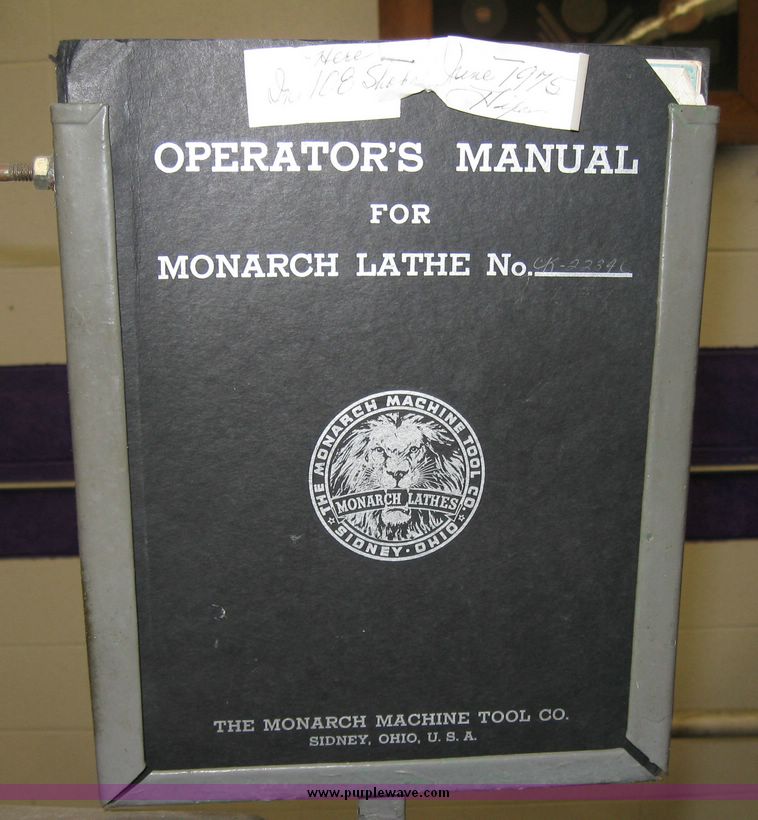 image for item 8904 Monarc engine lathe