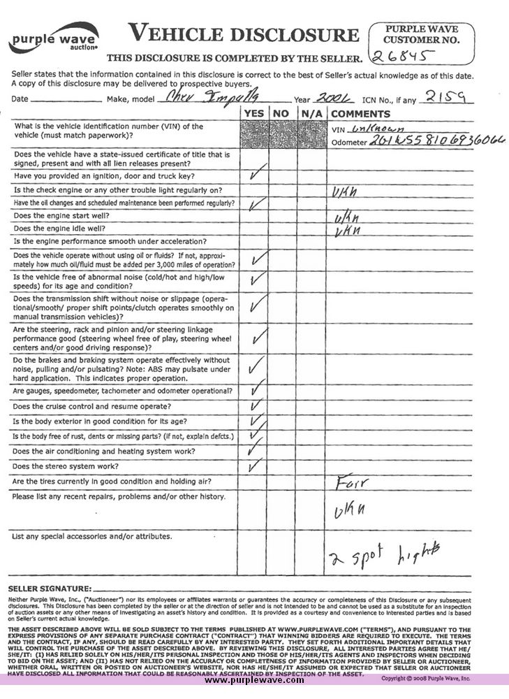 image for item 2159 2006 Chevrolet Impala