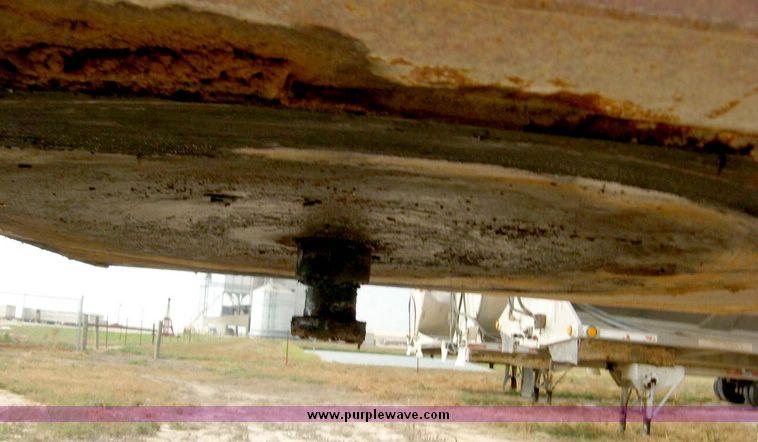 image for item 8683 1981 Bush Hog Landcraft 32' flatbed trailer