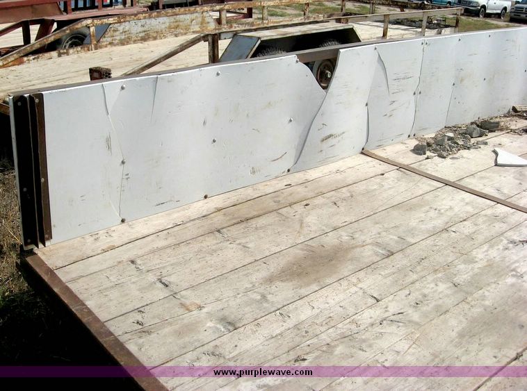 image for item 8687 16' flatbed trailer with 24" sides