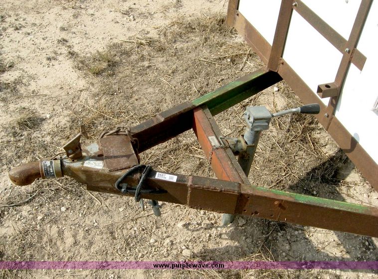 image for item 8687 16' flatbed trailer with 24" sides