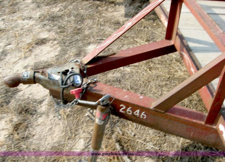 image for item 8689 1999 J&S 16' flat bed trailer